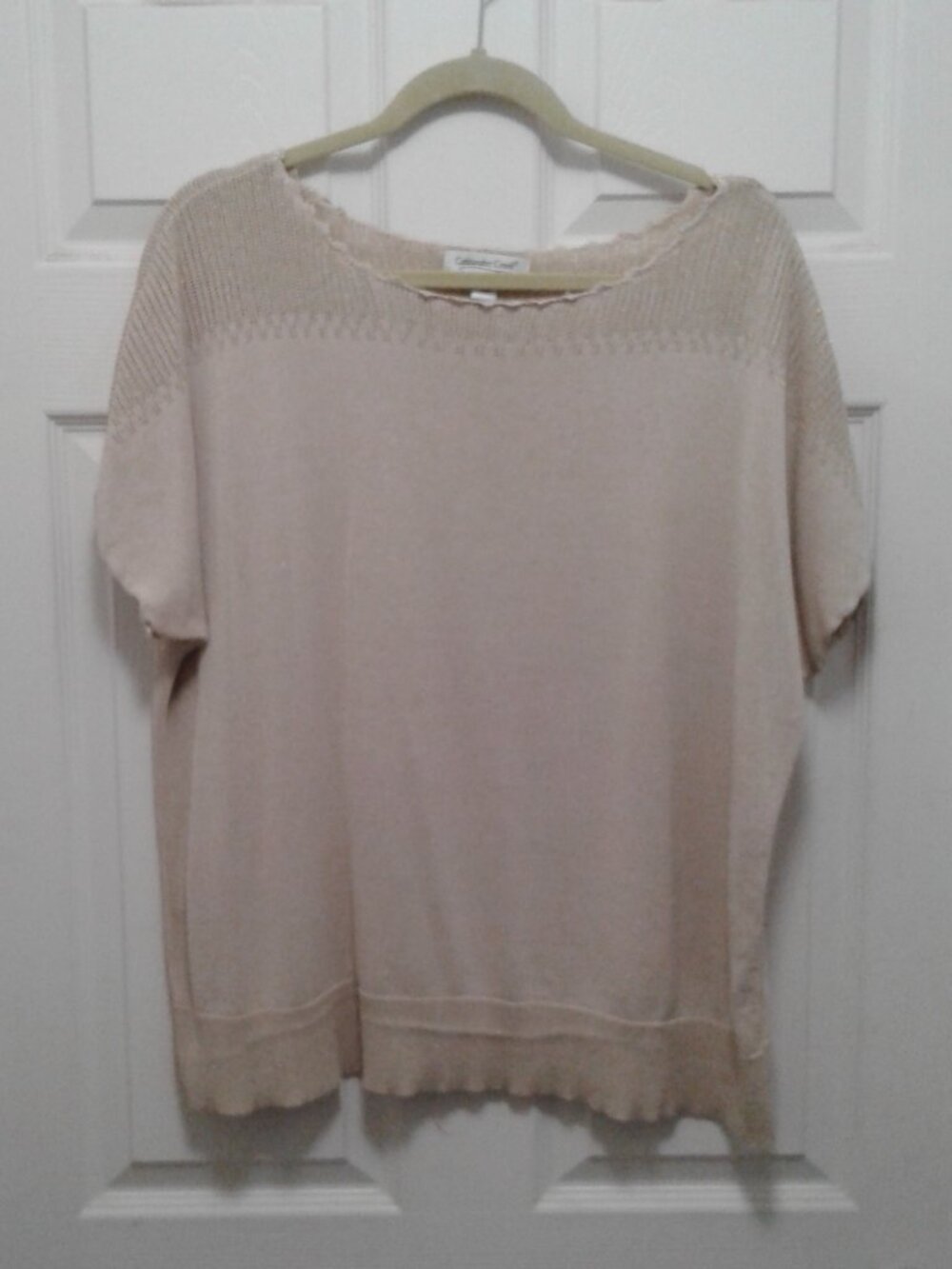 Coldwater Creek Beige SS Blouse  Size 3x